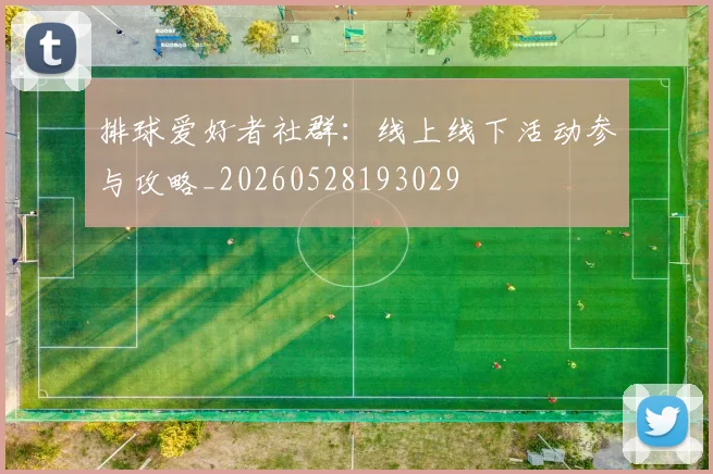 排球爱好者社群：线上线下活动参与攻略_20260528193029