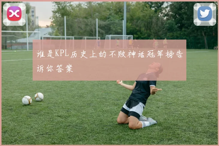 谁是KPL历史上的不败神话冠军榜告诉你答案